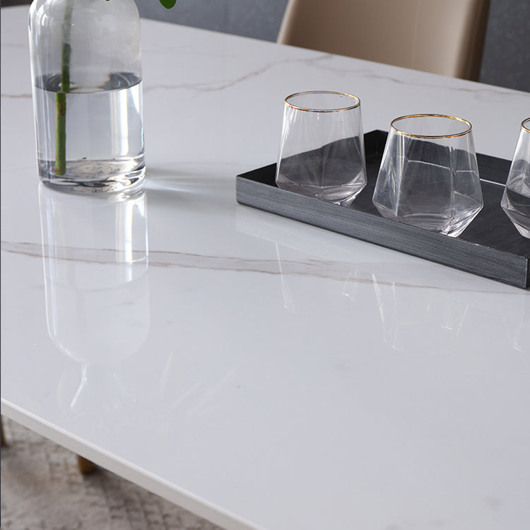 1/4/5/7 Pcs Metal Glam Dining Room Set with Rectangle Table Dining Set Clearhalo 'Dining Room Sets' 'Dining Tables & Seating' 'dining_room_set' 'furn' 'furn_dining_room_set' 'Furniture' 'furniture_dining_room_set' 'Kitchen & Dining Furniture' 'kitchen&dining_furn' 'kitchen' 4458696