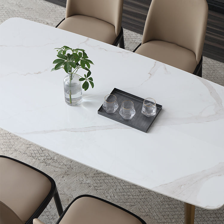 1/4/5/7 Pcs Metal Glam Dining Room Set with Rectangle Table Dining Set Clearhalo 'Dining Room Sets' 'Dining Tables & Seating' 'dining_room_set' 'furn' 'furn_dining_room_set' 'Furniture' 'furniture_dining_room_set' 'Kitchen & Dining Furniture' 'kitchen&dining_furn' 'kitchen' 4458697