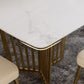1/4/5/7 Pieces Luxury Dining Set Sintered Stone Dining Furniture with Leather Chairs Clearhalo 'Dining Room Sets' 'Dining Tables & Seating' 'dining_room_set' 'furn' 'furn_dining_room_set' 'Furniture' 'furniture_dining_room_set' 'Kitchen & Dining Furniture' 'kitchen&dining_furn' 'kitchen' 4458714
