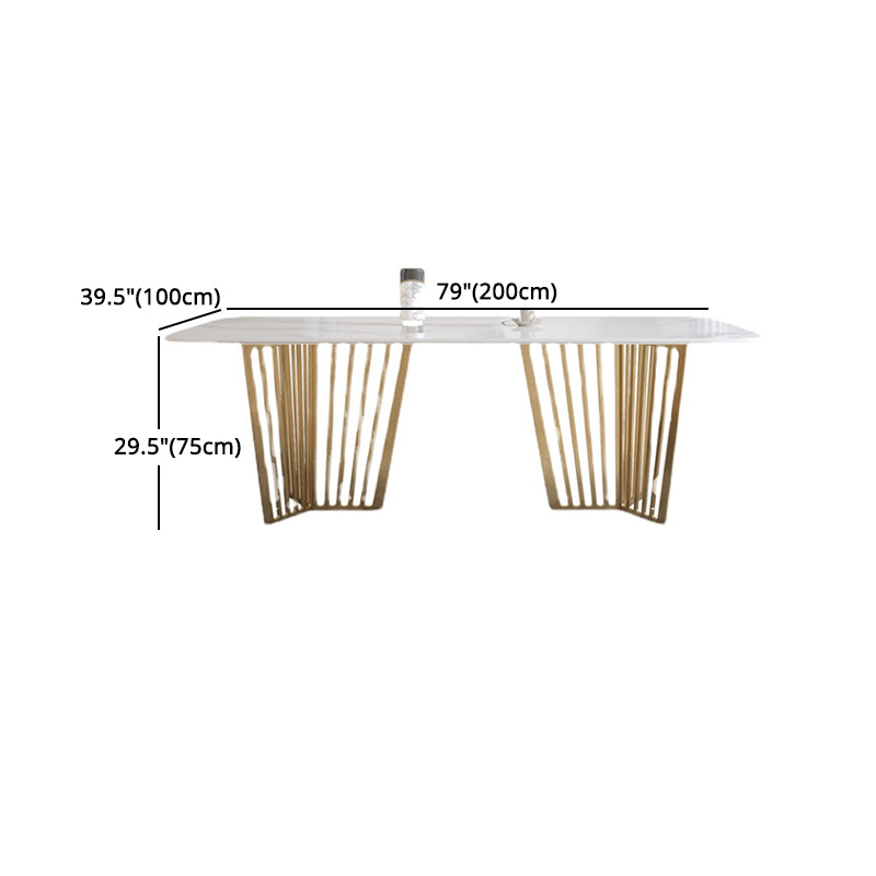1/4/5/7 Pieces Luxury Dining Set Sintered Stone Dining Furniture with Leather Chairs Clearhalo 'Dining Room Sets' 'Dining Tables & Seating' 'dining_room_set' 'furn' 'furn_dining_room_set' 'Furniture' 'furniture_dining_room_set' 'Kitchen & Dining Furniture' 'kitchen&dining_furn' 'kitchen' 4458723