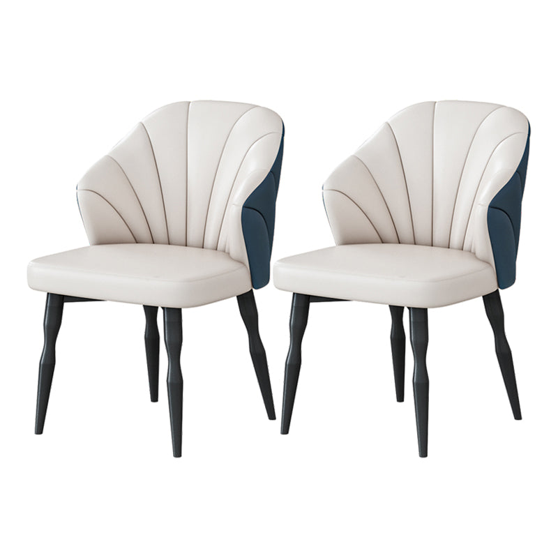 1/2/7/9 Pcs Metal Contemporary Dining Room Set with Round Table Dinette Set 2 Blue Chairs Clearhalo 'Dining Room Sets' 'Dining Tables & Seating' 'dining_room_set' 'furn' 'furn_dining_room_set' 'Furniture' 'furniture_dining_room_set' 'Kitchen & Dining Furniture' 'kitchen&dining_furn' 'kitchen' 4458752