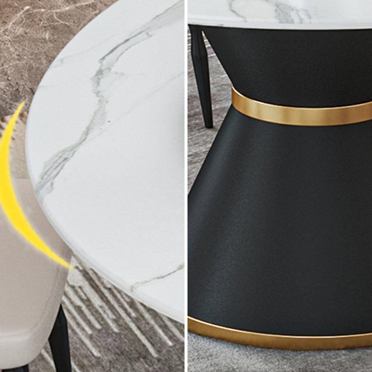 1/2/7/9 Pcs Metal Contemporary Dining Room Set with Round Table Dinette Set Clearhalo 'Dining Room Sets' 'Dining Tables & Seating' 'dining_room_set' 'furn' 'furn_dining_room_set' 'Furniture' 'furniture_dining_room_set' 'Kitchen & Dining Furniture' 'kitchen&dining_furn' 'kitchen' 4458755