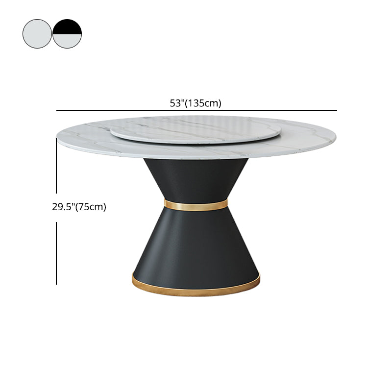 1/2/7/9 Pcs Metal Contemporary Dining Room Set with Round Table Dinette Set Clearhalo 'Dining Room Sets' 'Dining Tables & Seating' 'dining_room_set' 'furn' 'furn_dining_room_set' 'Furniture' 'furniture_dining_room_set' 'Kitchen & Dining Furniture' 'kitchen&dining_furn' 'kitchen' 4458768