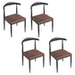Modern 1/4/5/7 Pieces Dining Set Rectangle Solid Wood Dining Table Set 4 Brown Chairs Clearhalo 'Dining Room Sets' 'Dining Tables & Seating' 'dining_room_set' 'furn' 'furn_dining_room_set' 'Furniture' 'furniture_dining_room_set' 'Kitchen & Dining Furniture' 'kitchen&dining_furn' 'kitchen' 4458790