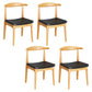 Modern 1/4/5/7 Pieces Dining Set Rectangle Solid Wood Dining Table Set 4 Black Chairs Clearhalo 'Dining Room Sets' 'Dining Tables & Seating' 'dining_room_set' 'furn' 'furn_dining_room_set' 'Furniture' 'furniture_dining_room_set' 'Kitchen & Dining Furniture' 'kitchen&dining_furn' 'kitchen' 4458791
