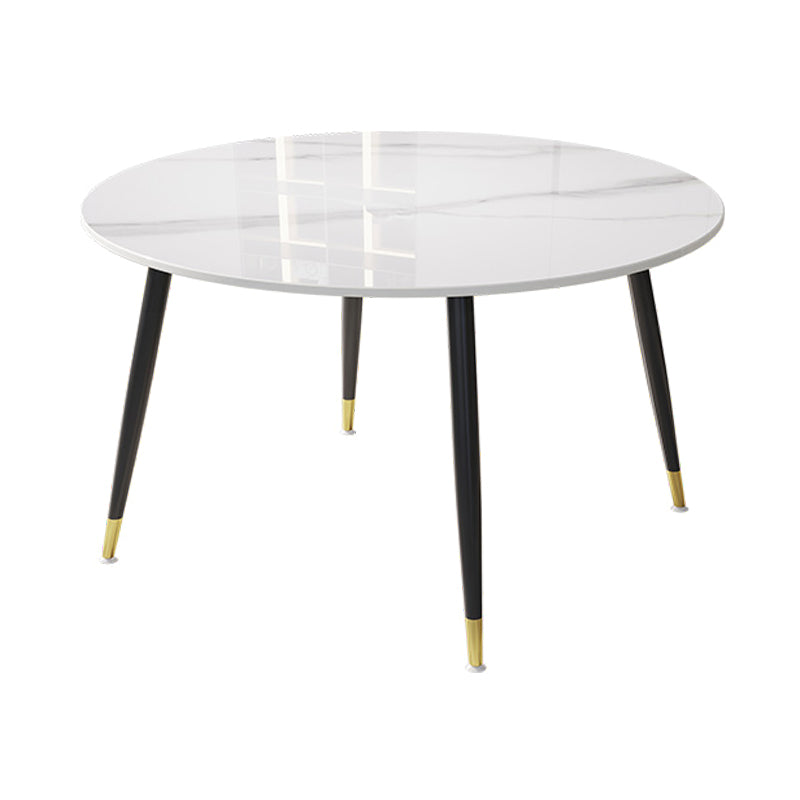1/4/7 Pcs Metal Modern Dining Room Set with Round Table Dining Set Clearhalo 'Dining Room Sets' 'Dining Tables & Seating' 'dining_room_set' 'furn' 'furn_dining_room_set' 'Furniture' 'furniture_dining_room_set' 'Kitchen & Dining Furniture' 'kitchen&dining_furn' 'kitchen' 4458809