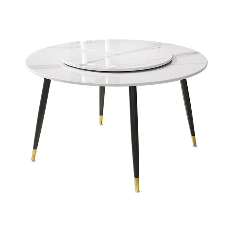 1/4/7 Pcs Metal Modern Dining Room Set with Round Table Dining Set Clearhalo 'Dining Room Sets' 'Dining Tables & Seating' 'dining_room_set' 'furn' 'furn_dining_room_set' 'Furniture' 'furniture_dining_room_set' 'Kitchen & Dining Furniture' 'kitchen&dining_furn' 'kitchen' 4458813