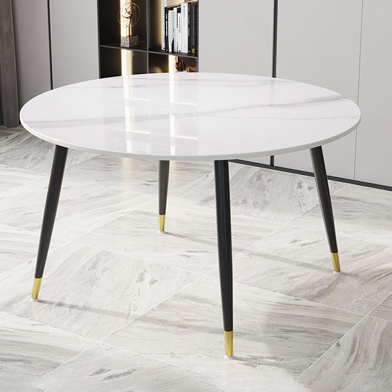 1/4/7 Pcs Metal Modern Dining Room Set with Round Table Dining Set Clearhalo 'Dining Room Sets' 'Dining Tables & Seating' 'dining_room_set' 'furn' 'furn_dining_room_set' 'Furniture' 'furniture_dining_room_set' 'Kitchen & Dining Furniture' 'kitchen&dining_furn' 'kitchen' 4458820
