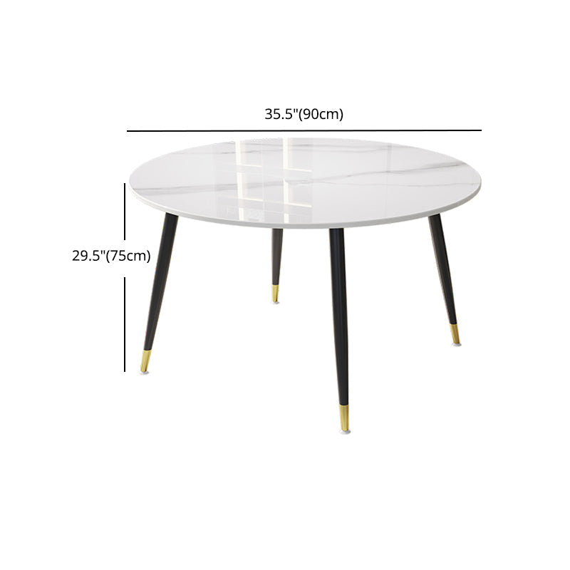 1/4/7 Pcs Metal Modern Dining Room Set with Round Table Dining Set Clearhalo 'Dining Room Sets' 'Dining Tables & Seating' 'dining_room_set' 'furn' 'furn_dining_room_set' 'Furniture' 'furniture_dining_room_set' 'Kitchen & Dining Furniture' 'kitchen&dining_furn' 'kitchen' 4458823