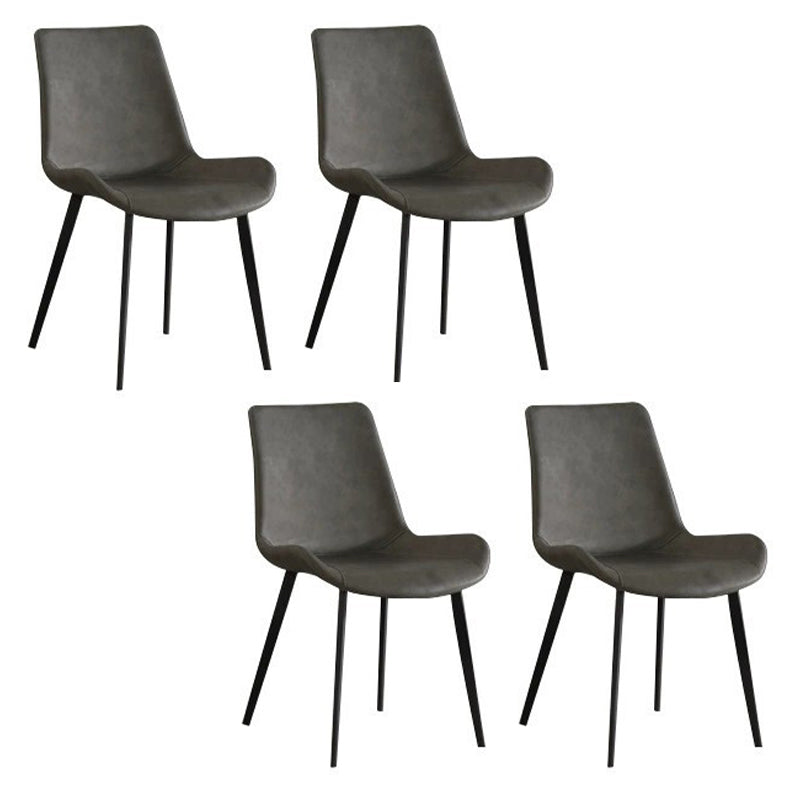 Contemporary 1/4/5/7 Pieces Dining Set Gray Sintered Stone Dining Table for Home Use 4 Dark Grey Chairs Clearhalo 'Dining Room Sets' 'Dining Tables & Seating' 'dining_room_set' 'furn' 'furn_dining_room_set' 'Furniture' 'furniture_dining_room_set' 'Kitchen & Dining Furniture' 'kitchen&dining_furn' 'kitchen' 4458830