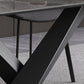 Contemporary 1/4/5/7 Pieces Dining Set Gray Sintered Stone Dining Table for Home Use Clearhalo 'Dining Room Sets' 'Dining Tables & Seating' 'dining_room_set' 'furn' 'furn_dining_room_set' 'Furniture' 'furniture_dining_room_set' 'Kitchen & Dining Furniture' 'kitchen&dining_furn' 'kitchen' 4458831