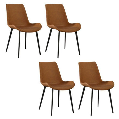Contemporary 1/4/5/7 Pieces Dining Set Gray Sintered Stone Dining Table for Home Use 4 Brown Chairs Clearhalo 'Dining Room Sets' 'Dining Tables & Seating' 'dining_room_set' 'furn' 'furn_dining_room_set' 'Furniture' 'furniture_dining_room_set' 'Kitchen & Dining Furniture' 'kitchen&dining_furn' 'kitchen' 4458832