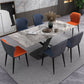 Contemporary 1/4/5/7 Pieces Dining Set Gray Sintered Stone Dining Table for Home Use Clearhalo 'Dining Room Sets' 'Dining Tables & Seating' 'dining_room_set' 'furn' 'furn_dining_room_set' 'Furniture' 'furniture_dining_room_set' 'Kitchen & Dining Furniture' 'kitchen&dining_furn' 'kitchen' 4458837