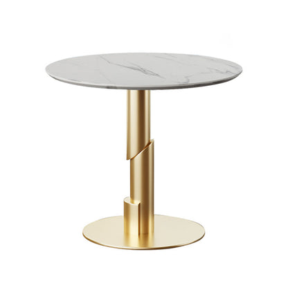 Glam 1/3/4/5 Pieces Dining Set White Sintered Stone Dining Table White 31"L x 31"W Clearhalo 'Dining Room Sets' 'Dining Tables & Seating' 'dining_room_set' 'furn' 'furn_dining_room_set' 'Furniture' 'furniture_dining_room_set' 'Kitchen & Dining Furniture' 'kitchen&dining_furn' 'kitchen' 4458873