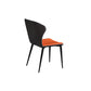 Contemporary 1/5/7 Pieces Dining Set Black Sintered Stone Dining Furniture 1 Orange Chair Clearhalo 'Dining Room Sets' 'Dining Tables & Seating' 'dining_room_set' 'furn' 'furn_dining_room_set' 'Furniture' 'furniture_dining_room_set' 'Kitchen & Dining Furniture' 'kitchen&dining_furn' 'kitchen' 4458920