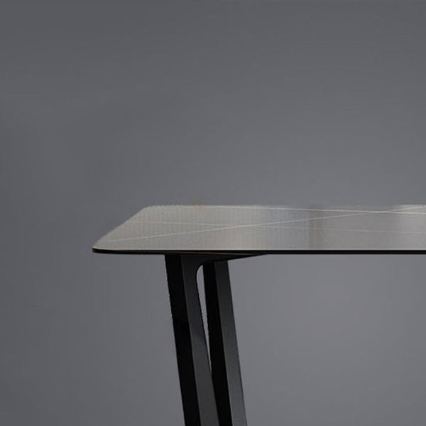 Contemporary 1/5/7 Pieces Dining Set Black Sintered Stone Dining Furniture Clearhalo 'Dining Room Sets' 'Dining Tables & Seating' 'dining_room_set' 'furn' 'furn_dining_room_set' 'Furniture' 'furniture_dining_room_set' 'Kitchen & Dining Furniture' 'kitchen&dining_furn' 'kitchen' 4458928