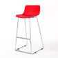 Contemporary Metal Bar Stool Indoor Bar Stool with Metal Legs and Low Back Red 1 Piece Clearhalo 'Bar Furniture' 'Bar Stools' 'bar_stools' 'furn' 'furn_bar_stools' 'furniture_bar_stools' 'Kitchen & Dining Furniture' 'kitchen&dining_furn' 'kitchen' 'kitchen_furn' Furniture' 4462492
