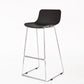 Contemporary Metal Bar Stool Indoor Bar Stool with Metal Legs and Low Back Black 1 Piece Clearhalo 'Bar Furniture' 'Bar Stools' 'bar_stools' 'furn' 'furn_bar_stools' 'furniture_bar_stools' 'Kitchen & Dining Furniture' 'kitchen&dining_furn' 'kitchen' 'kitchen_furn' Furniture' 4462498