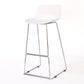 Contemporary Metal Bar Stool Indoor Bar Stool with Metal Legs and Low Back White 1 Piece Clearhalo 'Bar Furniture' 'Bar Stools' 'bar_stools' 'furn' 'furn_bar_stools' 'furniture_bar_stools' 'Kitchen & Dining Furniture' 'kitchen&dining_furn' 'kitchen' 'kitchen_furn' Furniture' 4462503