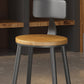Contemporary Metal Solid Wood Barstool Indoor Bar Stool with Footrest Clearhalo 'Bar Furniture' 'Bar Stools' 'bar_stools' 'furn' 'furn_bar_stools' 'furniture_bar_stools' 'Kitchen & Dining Furniture' 'kitchen&dining_furn' 'kitchen' 'kitchen_furn' Furniture' 4462527