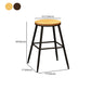 Contemporary Metal Solid Wood Barstool Indoor Bar Stool with Footrest Clearhalo 'Bar Furniture' 'Bar Stools' 'bar_stools' 'furn' 'furn_bar_stools' 'furniture_bar_stools' 'Kitchen & Dining Furniture' 'kitchen&dining_furn' 'kitchen' 'kitchen_furn' Furniture' 4462547