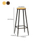 Contemporary Metal Solid Wood Barstool Indoor Bar Stool with Footrest Clearhalo 'Bar Furniture' 'Bar Stools' 'bar_stools' 'furn' 'furn_bar_stools' 'furniture_bar_stools' 'Kitchen & Dining Furniture' 'kitchen&dining_furn' 'kitchen' 'kitchen_furn' Furniture' 4462550