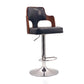 Contemporary Swivel Adjustable Height Bar-stool Indoor Bar Stool with Low Back Clearhalo 'Bar Furniture' 'Bar Stools' 'bar_stools' 'furn' 'furn_bar_stools' 'furniture_bar_stools' 'Kitchen & Dining Furniture' 'kitchen&dining_furn' 'kitchen' 'kitchen_furn' Furniture' 4462553