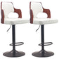 Contemporary Swivel Adjustable Height Bar-stool Indoor Bar Stool with Low Back White 2 Piece Set Clearhalo 'Bar Furniture' 'Bar Stools' 'bar_stools' 'furn' 'furn_bar_stools' 'furniture_bar_stools' 'Kitchen & Dining Furniture' 'kitchen&dining_furn' 'kitchen' 'kitchen_furn' Furniture' 4462555