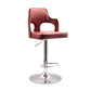 Contemporary Swivel Adjustable Height Bar-stool Indoor Bar Stool with Low Back Brown 1 Piece Clearhalo 'Bar Furniture' 'Bar Stools' 'bar_stools' 'furn' 'furn_bar_stools' 'furniture_bar_stools' 'Kitchen & Dining Furniture' 'kitchen&dining_furn' 'kitchen' 'kitchen_furn' Furniture' 4462579
