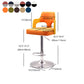 Contemporary Swivel Adjustable Height Bar-stool Indoor Bar Stool with Low Back Clearhalo 'Bar Furniture' 'Bar Stools' 'bar_stools' 'furn' 'furn_bar_stools' 'furniture_bar_stools' 'Kitchen & Dining Furniture' 'kitchen&dining_furn' 'kitchen' 'kitchen_furn' Furniture' 4462590