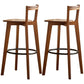Contemporary Solid Wood Bar Stool Indoor Bar Stools with Wood Seat and Footrest Tan 2 Piece Set Counter Stool (23.5"H) Clearhalo 'Bar Furniture' 'Bar Stools' 'bar_stools' 'furn' 'furn_bar_stools' 'furniture_bar_stools' 'Kitchen & Dining Furniture' 'kitchen&dining_furn' 'kitchen' 'kitchen_furn' Furniture' 4462596