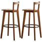 Contemporary Solid Wood Bar Stool Indoor Bar Stools with Wood Seat and Footrest Tan 2 Piece Set Bar Stool (28" H) Clearhalo 'Bar Furniture' 'Bar Stools' 'bar_stools' 'furn' 'furn_bar_stools' 'furniture_bar_stools' 'Kitchen & Dining Furniture' 'kitchen&dining_furn' 'kitchen' 'kitchen_furn' Furniture' 4462601
