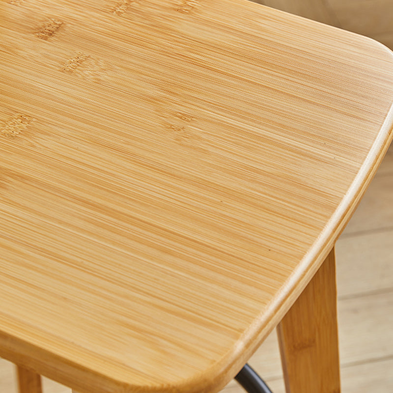 Contemporary Solid Wood Bar Stool Indoor Bar Stools with Wood Seat and Footrest Clearhalo 'Bar Furniture' 'Bar Stools' 'bar_stools' 'furn' 'furn_bar_stools' 'furniture_bar_stools' 'Kitchen & Dining Furniture' 'kitchen&dining_furn' 'kitchen' 'kitchen_furn' Furniture' 4462608