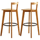 Contemporary Solid Wood Bar Stool Indoor Bar Stools with Wood Seat and Footrest Wood 2 Piece Set Bar Stool (28" H) Clearhalo 'Bar Furniture' 'Bar Stools' 'bar_stools' 'furn' 'furn_bar_stools' 'furniture_bar_stools' 'Kitchen & Dining Furniture' 'kitchen&dining_furn' 'kitchen' 'kitchen_furn' Furniture' 4462611