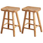 Contemporary Solid Wood Folding Bar Stool Indoor Barstool with Wood Seat and Footrest 2 Piece Set Square Clearhalo 'Bar Furniture' 'Bar Stools' 'bar_stools' 'furn' 'furn_bar_stools' 'furniture_bar_stools' 'Kitchen & Dining Furniture' 'kitchen&dining_furn' 'kitchen' 'kitchen_furn' Furniture' 4462625