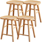 Contemporary Solid Wood Folding Bar Stool Indoor Barstool with Wood Seat and Footrest 4 Piece Set Bucket Clearhalo 'Bar Furniture' 'Bar Stools' 'bar_stools' 'furn' 'furn_bar_stools' 'furniture_bar_stools' 'Kitchen & Dining Furniture' 'kitchen&dining_furn' 'kitchen' 'kitchen_furn' Furniture' 4462627