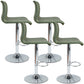 Modern Swivel Adjustable Height Bar Stool Indoor Bar Stool with Low Back Blackish Green 4 Piece Set Clearhalo 'Bar Furniture' 'Bar Stools' 'bar_stools' 'furn' 'furn_bar_stools' 'furniture_bar_stools' 'Kitchen & Dining Furniture' 'kitchen&dining_furn' 'kitchen' 'kitchen_furn' Furniture' 4462648