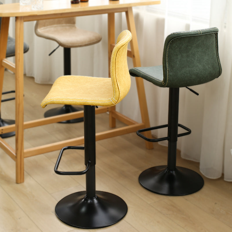 Modern Swivel Adjustable Height Bar Stool Indoor Bar Stool with Low Back Clearhalo 'Bar Furniture' 'Bar Stools' 'bar_stools' 'furn' 'furn_bar_stools' 'furniture_bar_stools' 'Kitchen & Dining Furniture' 'kitchen&dining_furn' 'kitchen' 'kitchen_furn' Furniture' 4462649