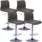 Modern Swivel Adjustable Height Bar Stool Indoor Bar Stool with Low Back Grey 4 Piece Set Clearhalo 'Bar Furniture' 'Bar Stools' 'bar_stools' 'furn' 'furn_bar_stools' 'furniture_bar_stools' 'Kitchen & Dining Furniture' 'kitchen&dining_furn' 'kitchen' 'kitchen_furn' Furniture' 4462658