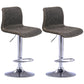 Modern Swivel Adjustable Height Bar Stool Indoor Bar Stool with Low Back Grey 2 Piece Set Clearhalo 'Bar Furniture' 'Bar Stools' 'bar_stools' 'furn' 'furn_bar_stools' 'furniture_bar_stools' 'Kitchen & Dining Furniture' 'kitchen&dining_furn' 'kitchen' 'kitchen_furn' Furniture' 4462660