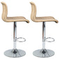 Modern Swivel Adjustable Height Bar Stool Indoor Bar Stool with Low Back Gray-Khaki 2 Piece Set Clearhalo 'Bar Furniture' 'Bar Stools' 'bar_stools' 'furn' 'furn_bar_stools' 'furniture_bar_stools' 'Kitchen & Dining Furniture' 'kitchen&dining_furn' 'kitchen' 'kitchen_furn' Furniture' 4462669