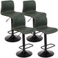 Modern Swivel Adjustable Height Bar Stool Indoor Bar Stool with Low Back Green 4 Piece Set Clearhalo 'Bar Furniture' 'Bar Stools' 'bar_stools' 'furn' 'furn_bar_stools' 'furniture_bar_stools' 'Kitchen & Dining Furniture' 'kitchen&dining_furn' 'kitchen' 'kitchen_furn' Furniture' 4462670