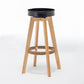 Industrial Style Bar-stool Round Seat Wooden Legs for Restaurant Bar Black 1 Piece Clearhalo 'Bar Furniture' 'Bar Stools' 'bar_stools' 'furn' 'furn_bar_stools' 'furniture_bar_stools' 'Kitchen & Dining Furniture' 'kitchen&dining_furn' 'kitchen' 'kitchen_furn' Furniture' 4462728