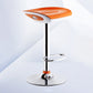 Industrial Style Bar-stool with Adjustable Height Metal Leg for Counter Restaurant,1 Piece Orange Silver Clearhalo 'Bar Furniture' 'Bar Stools' 'bar_stools' 'furniture_bar_stools' 'Kitchen & Dining Furniture' 'kitchen&dining_furn' 'kitchen' 'kitchen_furn' Furniture' 4462748