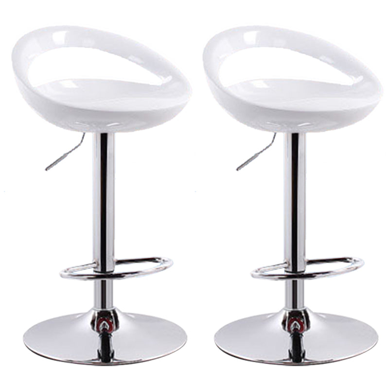 Industrial Style Bar-stool with Adjustable Height Swivel Footrest Barstool for Counter Bar White 2 Piece Set Clearhalo 'Bar Furniture' 'Bar Stools' 'bar_stools' 'furn' 'furn_bar_stools' 'furniture_bar_stools' 'Kitchen & Dining Furniture' 'kitchen&dining_furn' 'kitchen' 'kitchen_furn' Furniture' 4462834