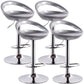 Industrial Style Bar-stool with Adjustable Height Swivel Footrest Barstool for Counter Bar Silver Gray 4 Piece Set Clearhalo 'Bar Furniture' 'Bar Stools' 'bar_stools' 'furn' 'furn_bar_stools' 'furniture_bar_stools' 'Kitchen & Dining Furniture' 'kitchen&dining_furn' 'kitchen' 'kitchen_furn' Furniture' 4462835