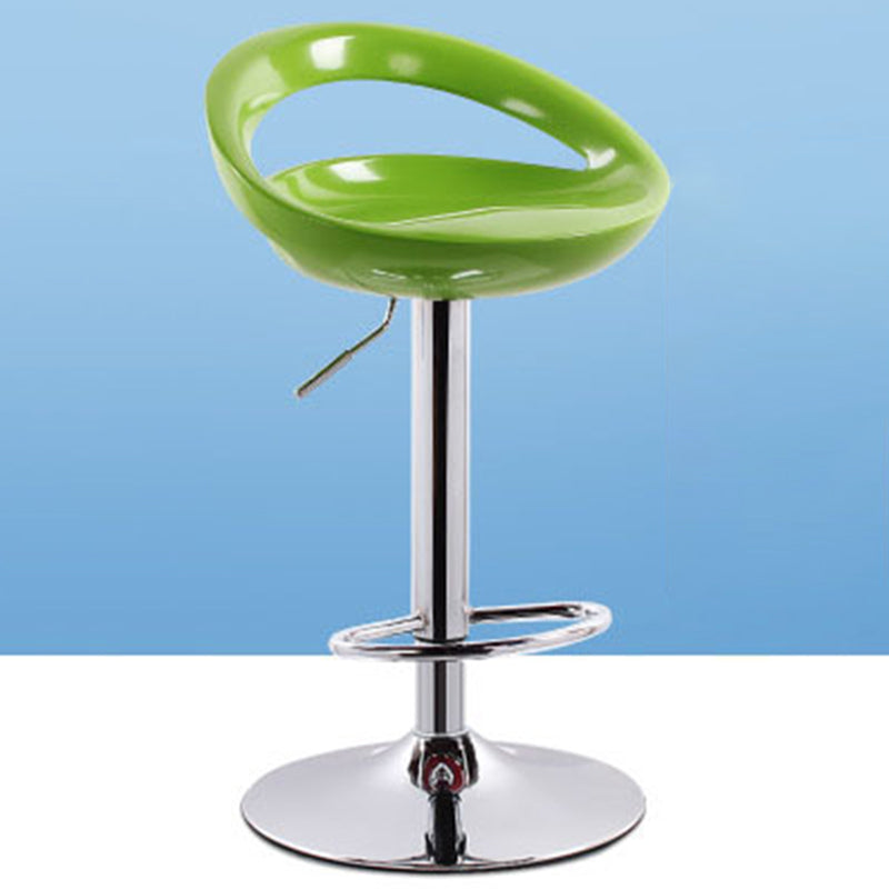 Industrial Style Bar-stool with Adjustable Height Swivel Footrest Barstool for Counter Bar Green 1 Piece Clearhalo 'Bar Furniture' 'Bar Stools' 'bar_stools' 'furn' 'furn_bar_stools' 'furniture_bar_stools' 'Kitchen & Dining Furniture' 'kitchen&dining_furn' 'kitchen' 'kitchen_furn' Furniture' 4462844