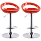 Industrial Style Bar-stool with Adjustable Height Swivel Footrest Barstool for Counter Bar Orange 2 Piece Set Clearhalo 'Bar Furniture' 'Bar Stools' 'bar_stools' 'furn' 'furn_bar_stools' 'furniture_bar_stools' 'Kitchen & Dining Furniture' 'kitchen&dining_furn' 'kitchen' 'kitchen_furn' Furniture' 4462856