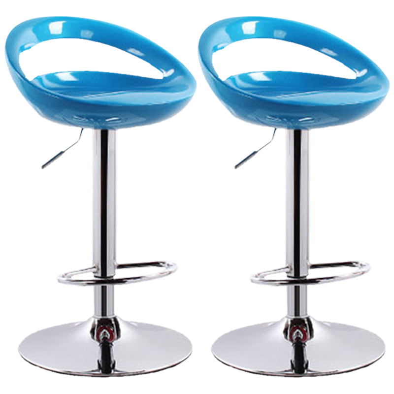 Industrial Style Bar-stool with Adjustable Height Swivel Footrest Barstool for Counter Bar Sky Blue 2 Piece Set Clearhalo 'Bar Furniture' 'Bar Stools' 'bar_stools' 'furn' 'furn_bar_stools' 'furniture_bar_stools' 'Kitchen & Dining Furniture' 'kitchen&dining_furn' 'kitchen' 'kitchen_furn' Furniture' 4462862