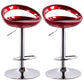 Industrial Style Bar-stool with Adjustable Height Swivel Footrest Barstool for Counter Bar Burgundy 2 Piece Set Clearhalo 'Bar Furniture' 'Bar Stools' 'bar_stools' 'furn' 'furn_bar_stools' 'furniture_bar_stools' 'Kitchen & Dining Furniture' 'kitchen&dining_furn' 'kitchen' 'kitchen_furn' Furniture' 4462868